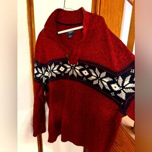 American Eagle Button Neck Sweater